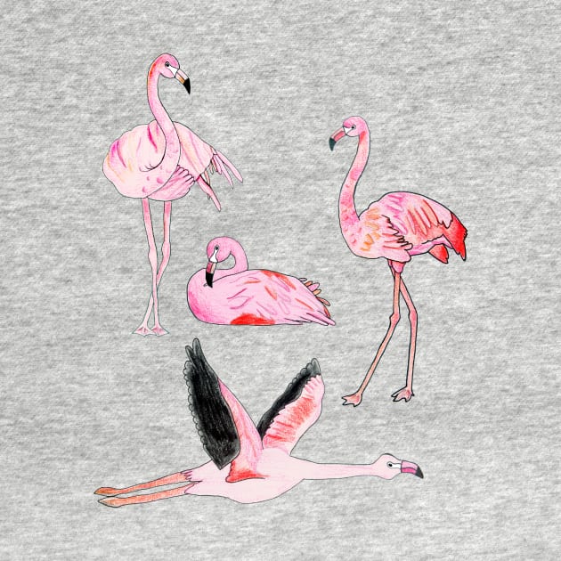 Flamingoes Forever by tangerinetane